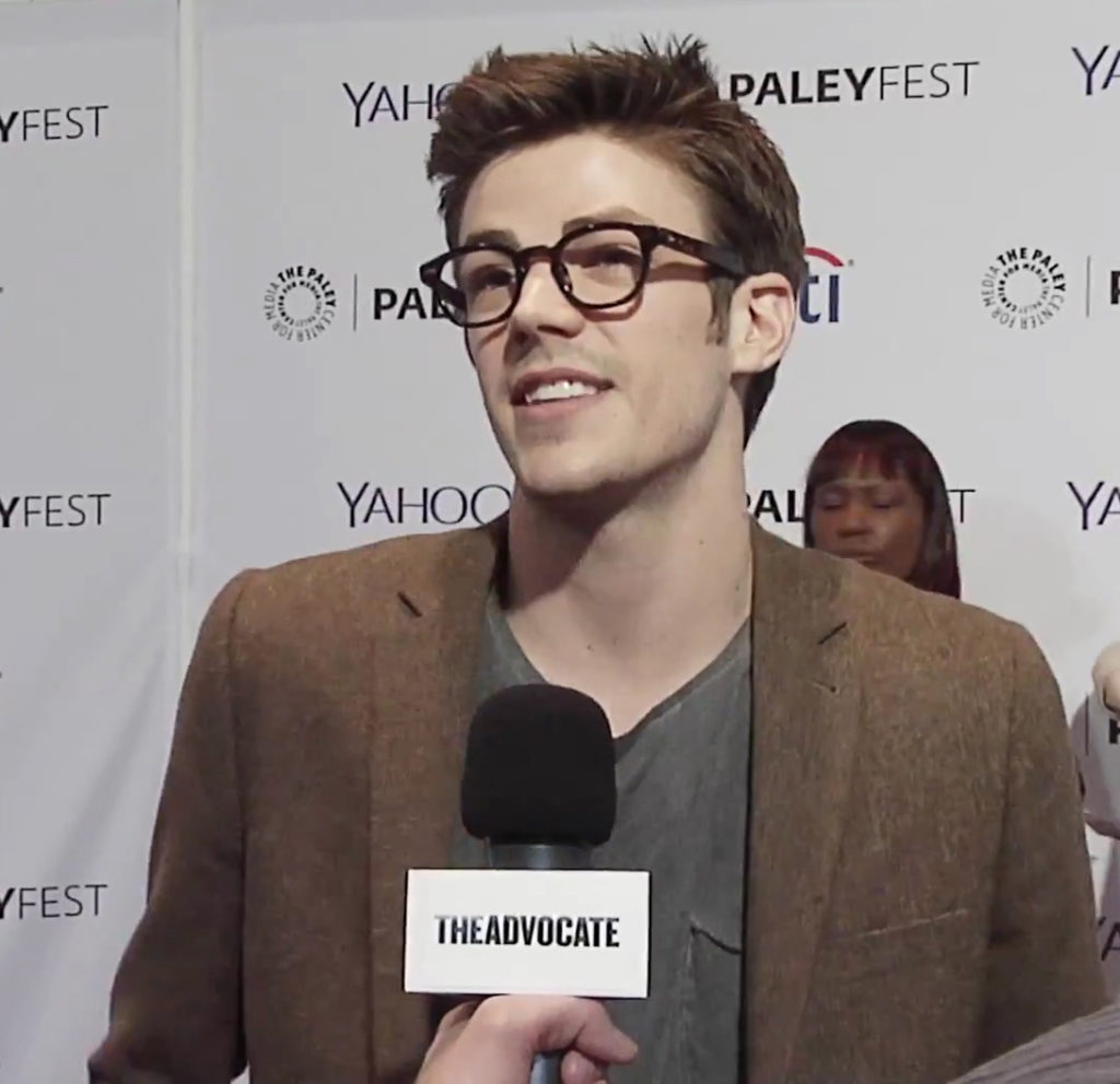 Interviewing 'The Flash' star Grant Gustin at PaleyFest LA. 